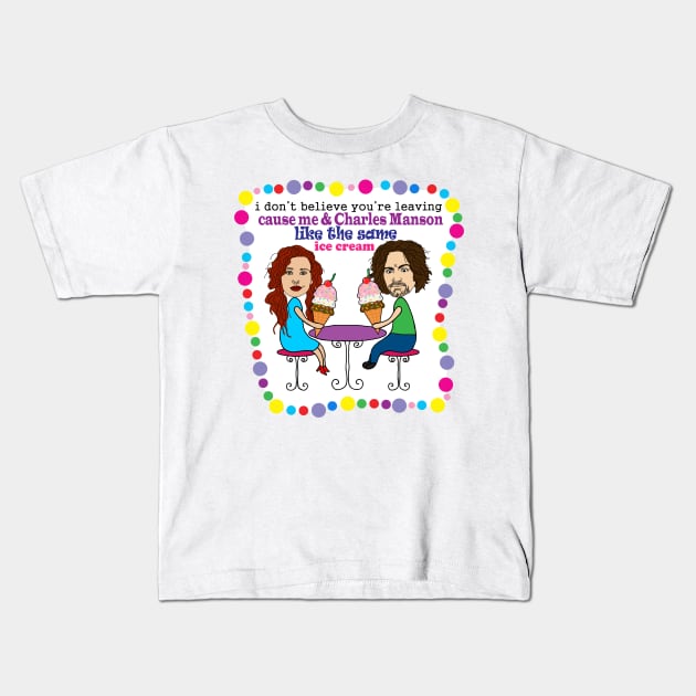 SAME ICE CREAM Kids T-Shirt by SortaFairytale